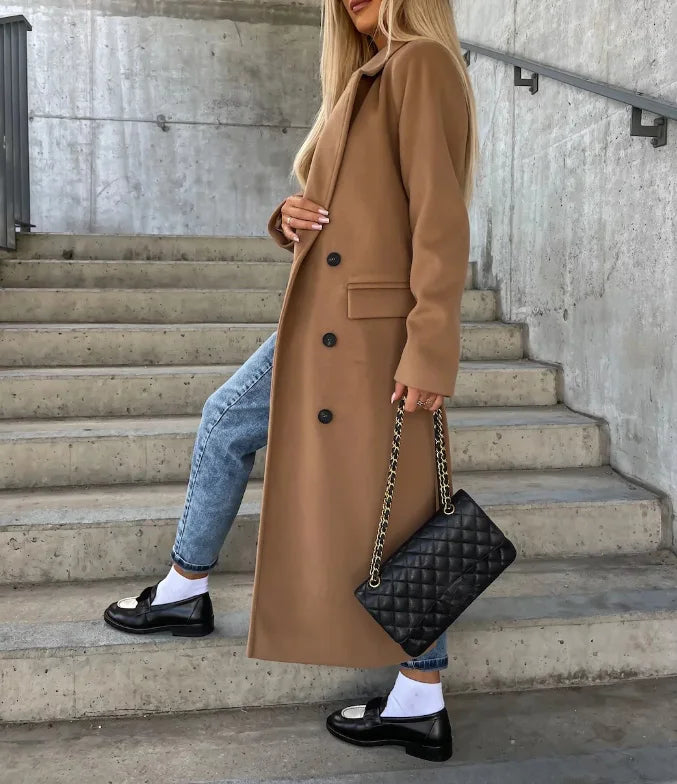 Manteau Femme Réversible Style Laine
