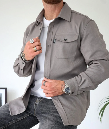 Surchemise Homme Boutonnée avec Poches