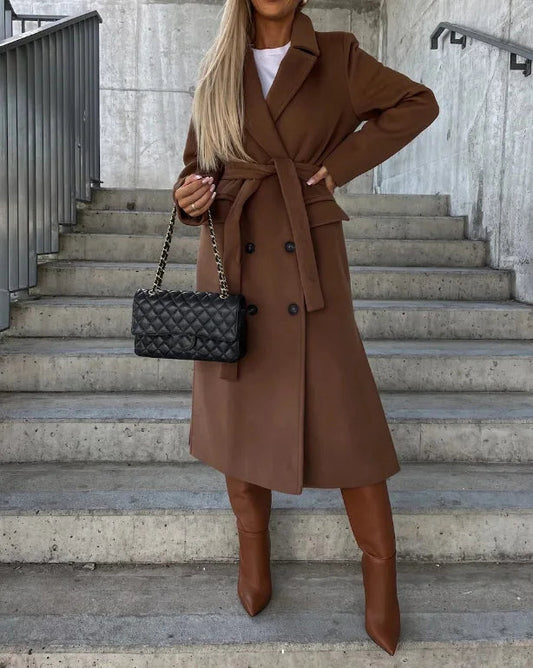 Manteau Femme Réversible Style Laine