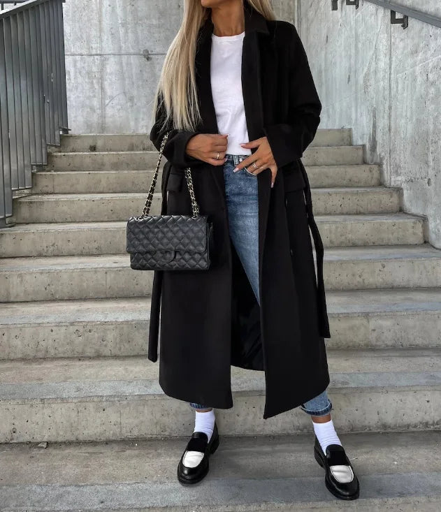 Manteau Femme Réversible Style Laine