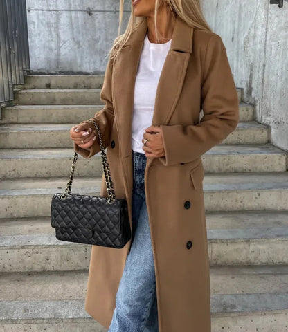 Manteau Femme Réversible Style Laine