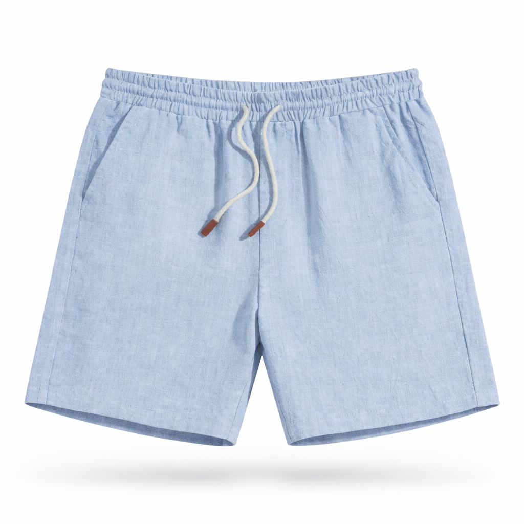 Short Homme en Lin Taille Élastique