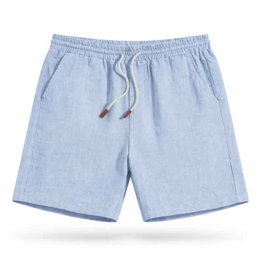 Short Homme en Lin Taille Élastique