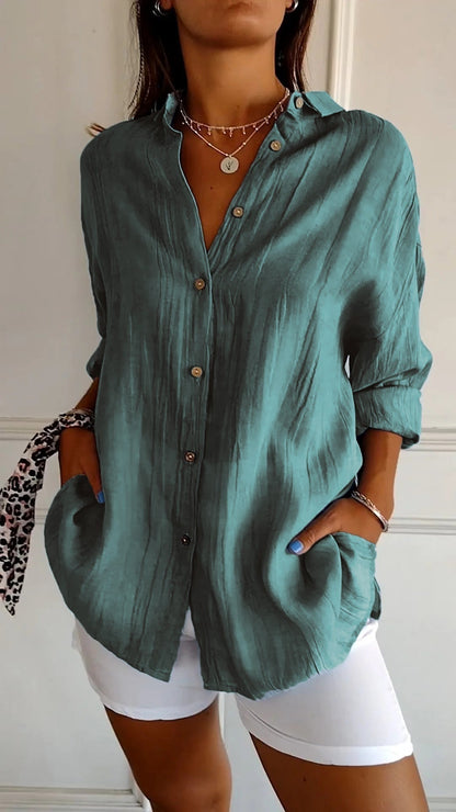 Blouse Femme Légère Boutonnée