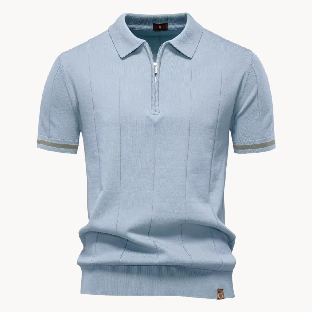 Polo Homme Zippé Col Classique