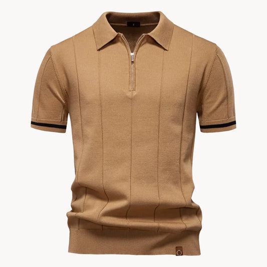 Polo Homme Zippé Col Classique