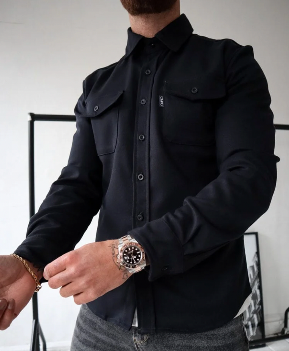 Surchemise Homme Boutonnée avec Poches