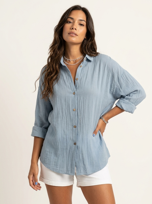 Blouse Femme Légère Boutonnée