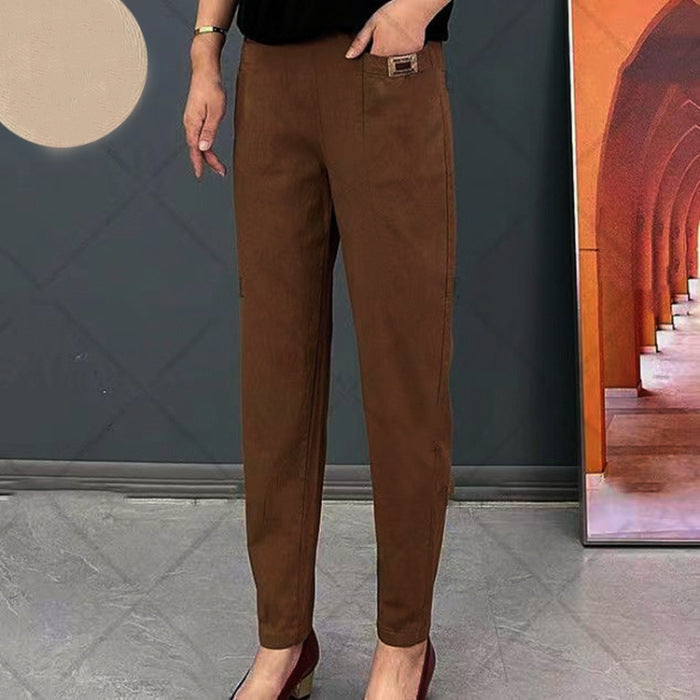 Pantalon Tailleur Femme Coupe Droite