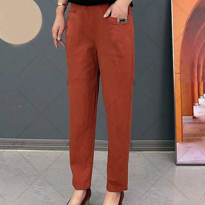 Pantalon Tailleur Femme Coupe Droite