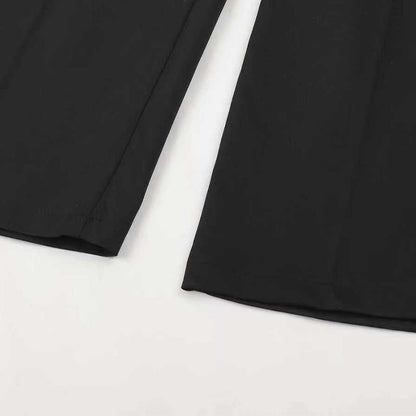 Pantalon Femme Taille Haute Coupe Droite