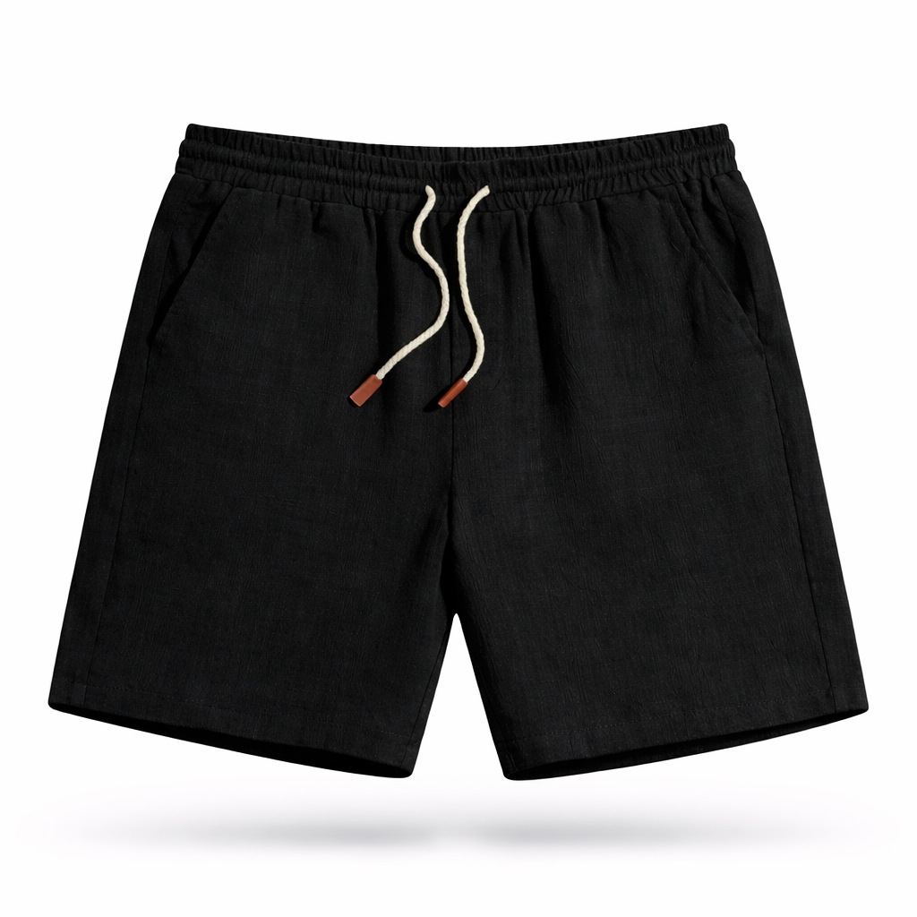Short Homme en Lin Taille Élastique